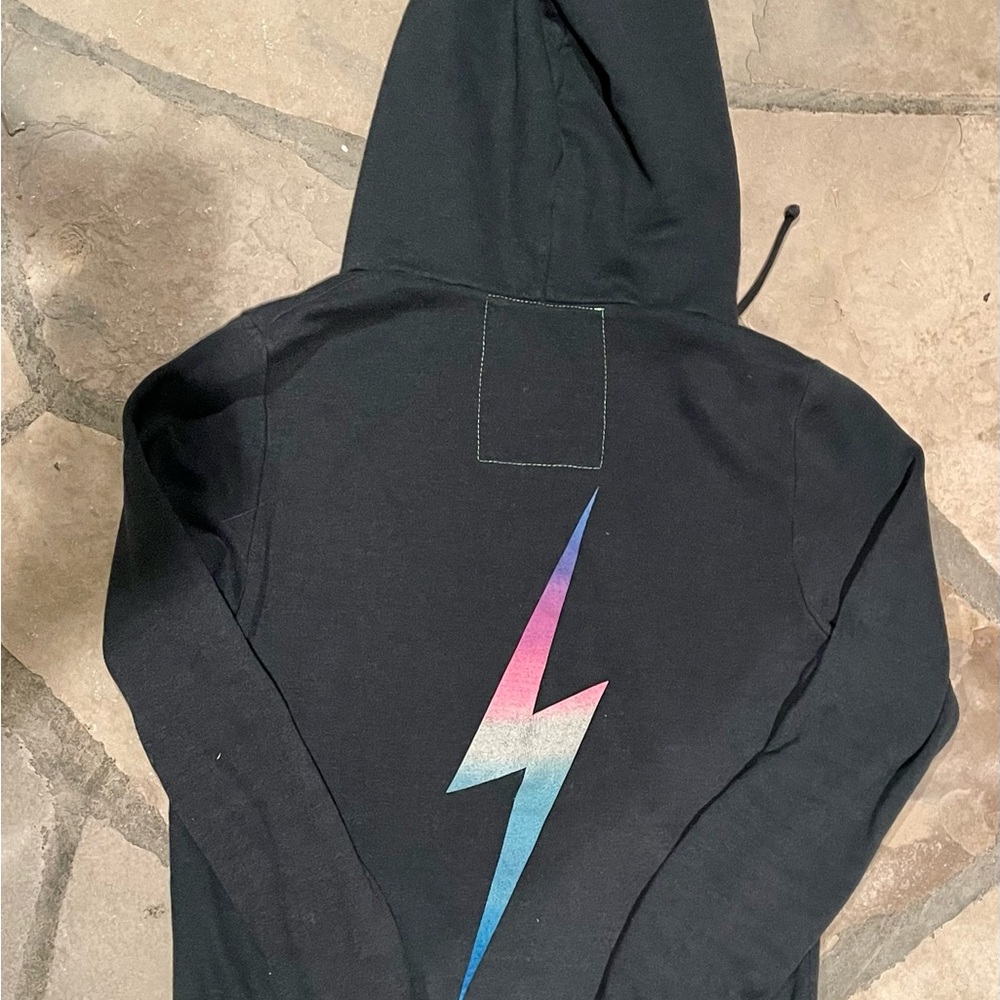 Aviator Nation lightening bolt zip up sweatshirt great condition